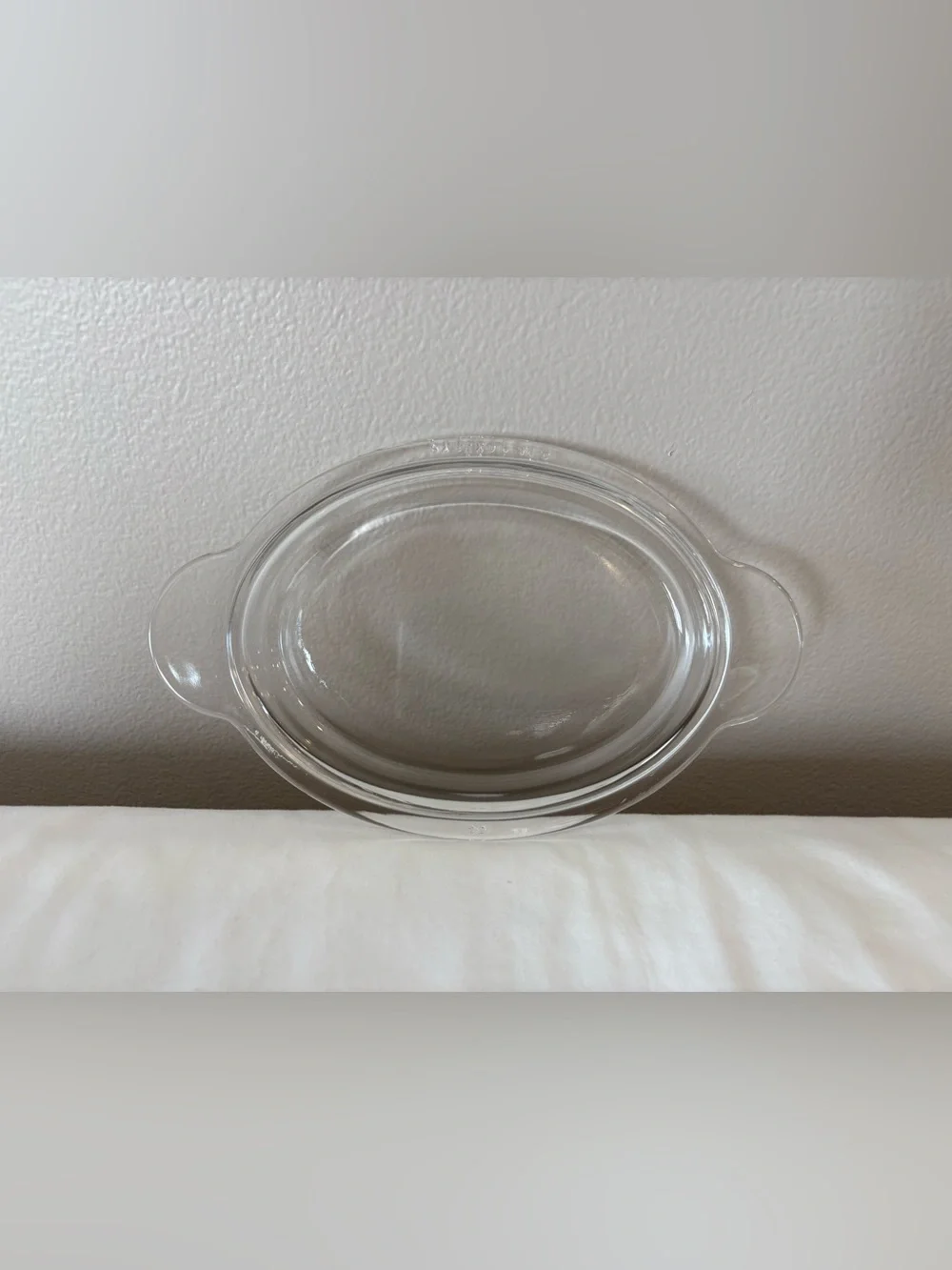 Vintage Pyrex P-14-C Clear Glass Oval Replacement Lid Corning Ware for 6.5” Dish